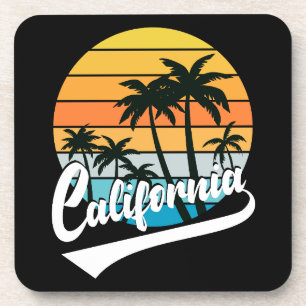 California Retro Sunset Beverage Coaster Bier Onderzetter