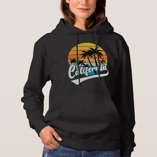 California Retro Sunset Sweat - shirt à capuche de (Devant)