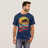 California Retro Sunset T-Shirt (Voorkant volledig)