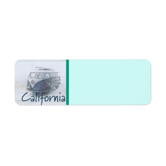 California Return Address Label (Voorkant)