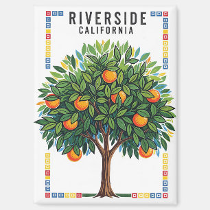 California Riverside Sinaasappel Tree Magneet