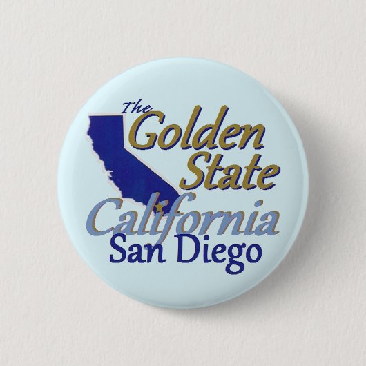 CALIFORNIA RONDE BUTTON 5,7 CM (Voorkant)