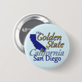 CALIFORNIA RONDE BUTTON 5,7 CM (Voorkant /achterkant)
