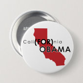 CaliFORnia Ronde Button 7,6 Cm (Voorkant /achterkant)