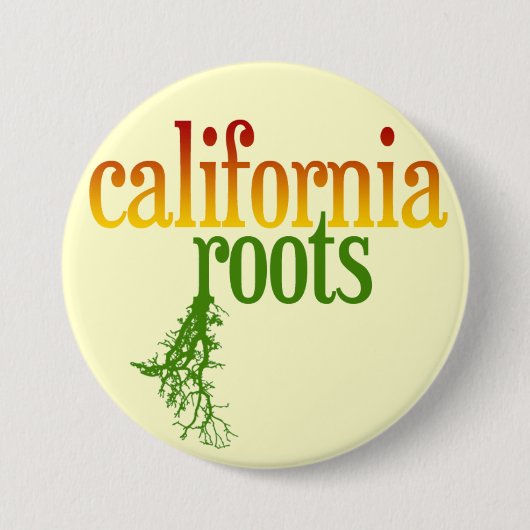 California Roots Ronde Button 7,6 Cm (Voorkant)