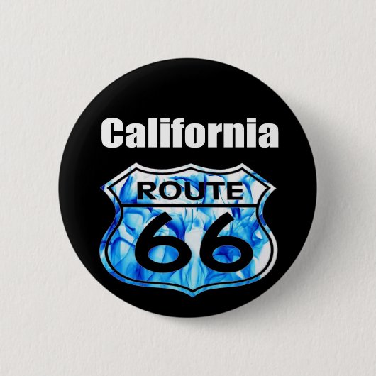 california Route 66 Ronde Button 5,7 Cm (Voorkant)