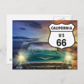 California Route 66 sign briefkaart (Voorkant / Achterkant)