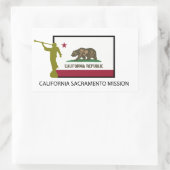 CALIFORNIA SACRAMENTO MISSIE LDS CTR RECHTHOEKIGE STICKER (Tas)