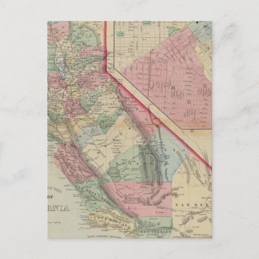 California, San Francisco Carte par Mitchell (Devant)