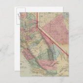 California, San Francisco Map door Mitchell Briefkaart (Voorkant / Achterkant)