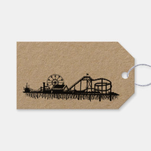 California Santa Monica CA Pier Beach Ferris Wheel Cadeaulabel
