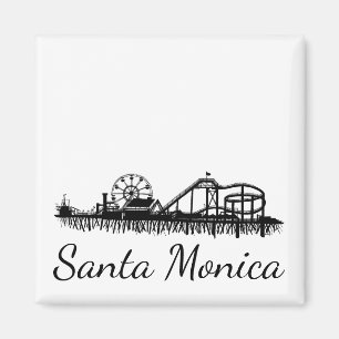 California Santa Monica CA Pier Beach Ferris Wheel Magneet