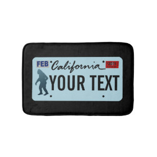 California Sasquatch License Bord Badmat