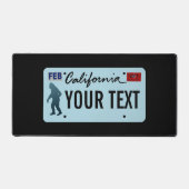 California Sasquatch License Bord Bureaumat (Voorkant)