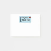 California Sasquatch License Bord Post-it® Notes (Voorkant)