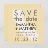 California Save the Date Cards (Devant / Derrière)