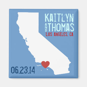 California Save the Date - plaats Magneet