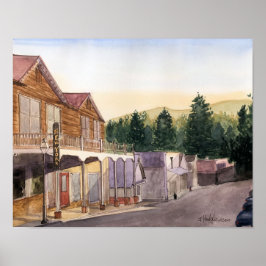 CALIFORNIA-SCENES - WATERVERF POSTER