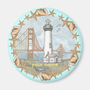 California Shells vuurtoren magneet