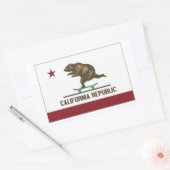 California Skateboard Beer Rechthoekige Sticker (Envelop)