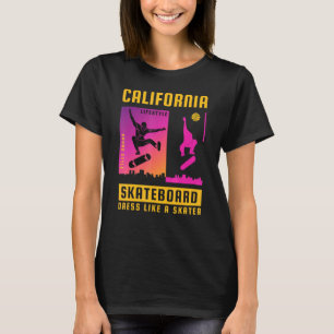 California Skateboard-dress als een Skater T-shirt