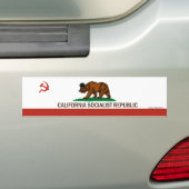 California Socialist Republic Bumpersticker (Op auto)