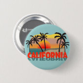 California Souvenir Ronde Button 5,7 Cm (Voorkant /achterkant)