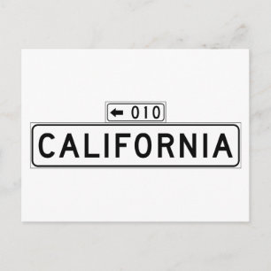 California St., San Francisco Street Sign Briefkaart