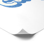 California Stars & Stripes Silhouet Poster (Hoek)