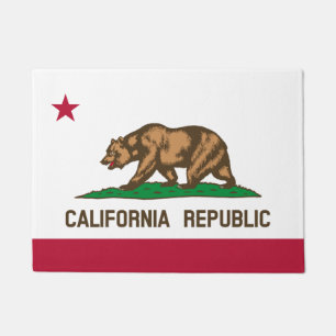 California State & California Flag USA tapis maiso