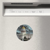 California State Capitool Moonlight Magnet Magneet (Insitu (Vaatwasser))
