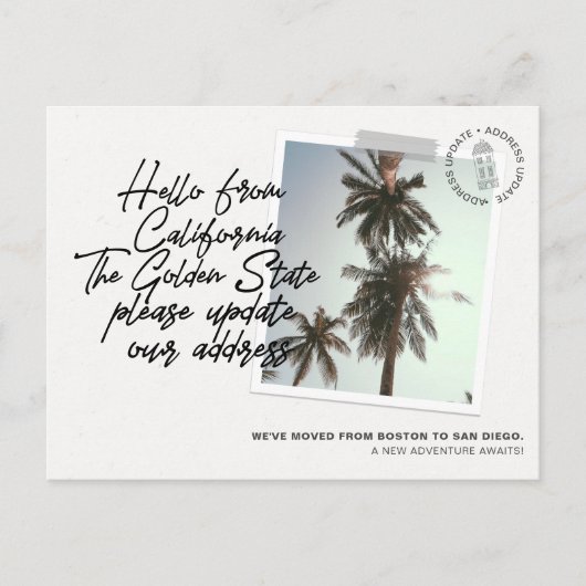 California State Destination Moving Aankondiging (Voorkant)