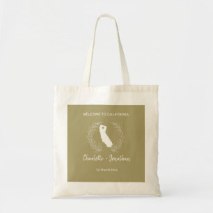 California State Destination Wedding Welcome Tote Bag
