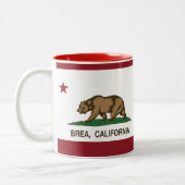 California State Flag Brea Tweekleurige Koffiemok (Links)