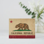 California State Flag  Briefkaart (Staand voorkant)
