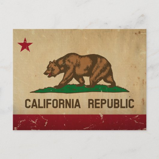 California State Flag  Briefkaart (Voorkant)
