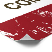 California State Flag Compton Poster (Hoek)