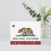 California State Flag Dana Point Briefkaart (Staand voorkant)