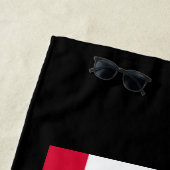 California State Flag Design op een Strandlaken (In situ)