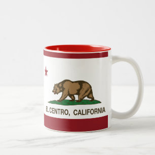 California State Flag El Centro Tweekleurige Koffiemok
