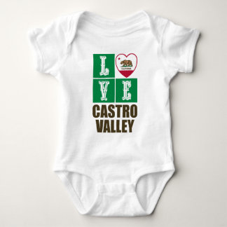 California State Flag Heart Castro Valley Romper
