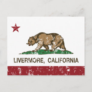 California State Flag Livermore Briefkaart
