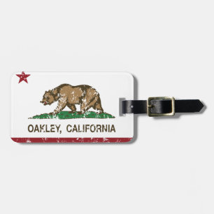 California State Flag Oakley Bagagelabel