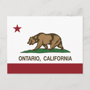 California State Flag Ontario Briefkaart