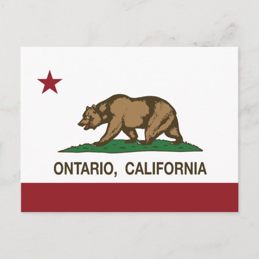 California State Flag Ontario Briefkaart (Voorkant)