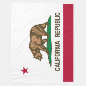 California State Flag Print Patriot Fleece Deken (Voorkant)