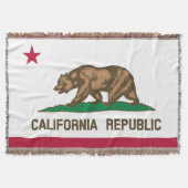 California State Flag Print Patriottisch Deken (Voorkant)