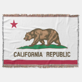 California State Flag Print Patriottisch Deken