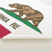 California State Flag Print Patriottisch Sherpa Deken (3/4)
