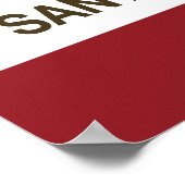 California State Flag Santa Cruz Poster (Hoek)